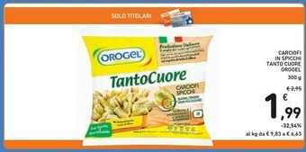 Conad Orogel Carciofi offerta