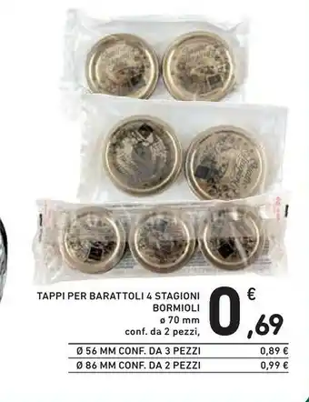 Bormioli Rocco Tappi Per Barattoli 4 Stagioni