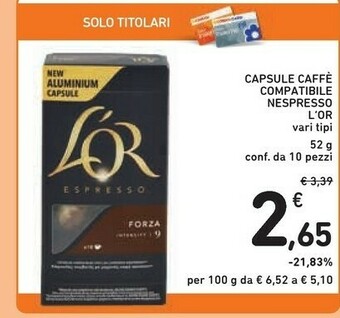 Conad Nespresso Cialde caffè offerta