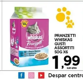 Despar Whiskas Cibo per gatti offerta