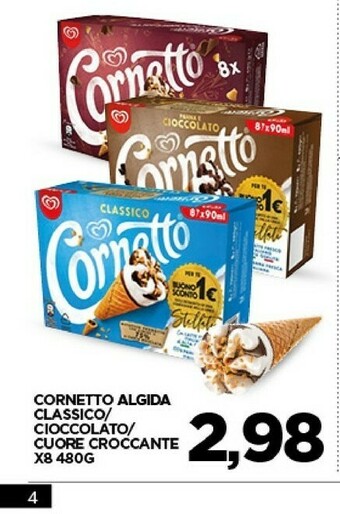Despar Algida Cornetto offerta
