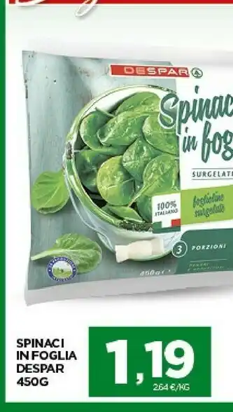 Despar Spinaci offerta