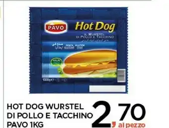 Despar Pavo Wurstel di pollo offerta