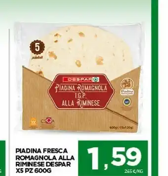 Interspar Piadina romagnola Pasqua 2021 offerta