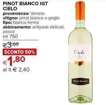 Cielo Pinot Bianco IGT 750 ml