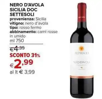 Settesoli Nero d'Avola Sicilia DOC 750 ml
