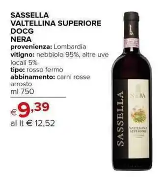 Iperal Nera Sassella Valtellina Superiore DOCG 750 ml offerta