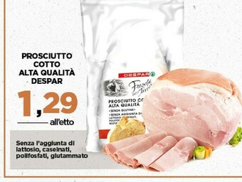 Interspar Prosciutto cotto offerta