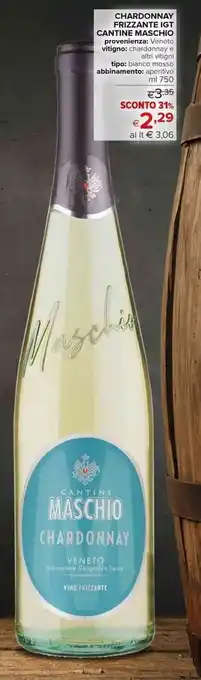 Iperal Cantine Maschio Chardonnay Frizzante IGT 750 ml offerta