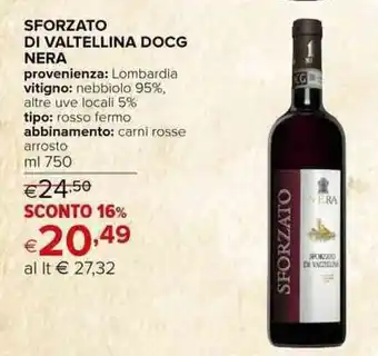 Iperal Nera Sforzato di Valtellina DOCG 750 ml offerta