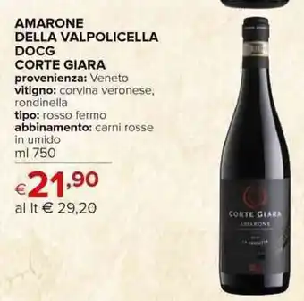 Iperal Corte Giara Amarone della Valpolicella DOCG 750 ml offerta