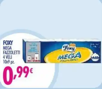 Acqua & Sapone Foxy Mega Fazzoletti 4 veli 10x9 pz. offerta