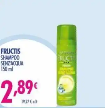 Acqua & Sapone Garnier Fructis Shampoo Senz'Acqua 150 ml offerta