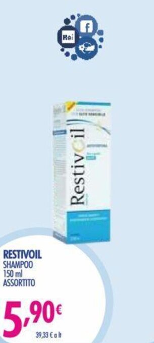 Acqua & Sapone Restivoil Shampoo 150 ml assortito offerta