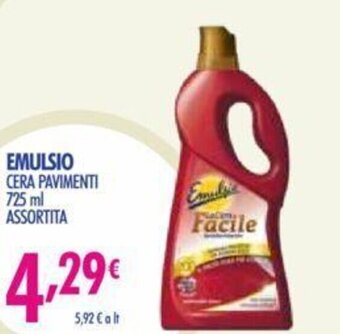 Acqua & Sapone Emulsio Cera Pavimenti 725 ml assortito offerta