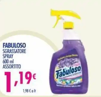 Acqua & Sapone Fabuloso Sgrassatore spray 600 ml assortito offerta