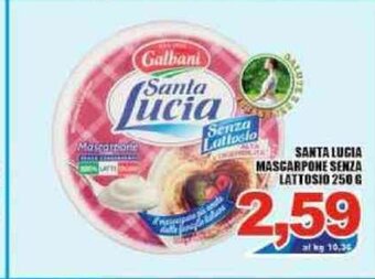 Sacoph Santa Lucia Mascarpone Senza Lattosio 250 g offerta