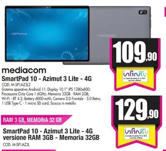 mediacom SmartPad 10 - Azimut 3 Lite - 4G