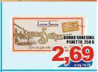 Sacoph Burro Soresina Panetto 250 g offerta