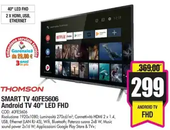 Thomson Smart TV 40FE5605 Android TV 40" LED FHD