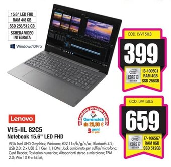 Lenovo V15-IIL 82C5 Notebook 15.6" LED FHD