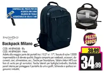 Indigo Backpack Milano