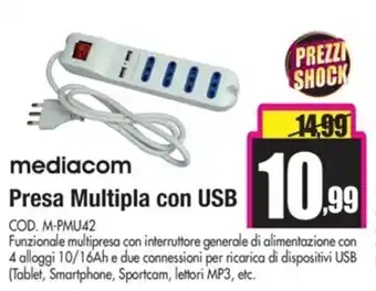 Dacia mediacom Presa Multipla con USB offerta