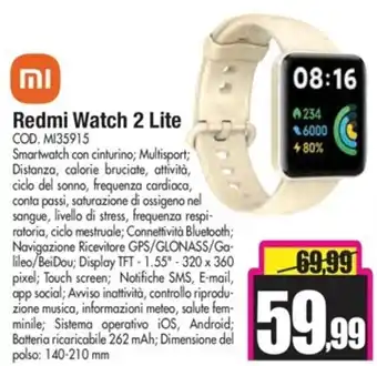 Dacia Mi Redmi Watch 2 Lite offerta