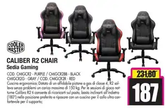 Cooler Master Caliber R2 Chair Sedia Gaming