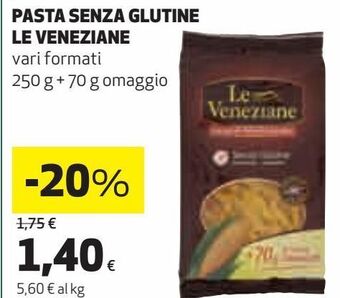 Coop Pasta senza glutine le veneziane offerta