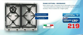 Euronics Piano cottura offerta