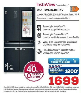 Euronics LG Frigoriferi Lg offerta