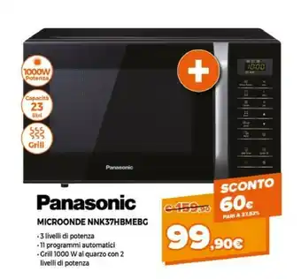 Expert Panasonic Microonde Nnk37hbmebg offerta