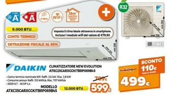 Expert Daikin Climatizzatore New Evolution Atxc25carxcckitbrp069b45 offerta