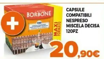 Expert Caffe Borbone Capsule Compatibili Nespreso Miscela Decisa offerta