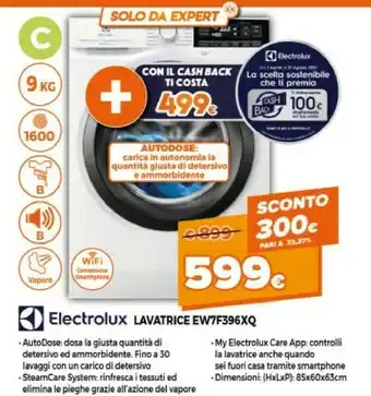 Expert Electrolux EW7F396XQ offerta
