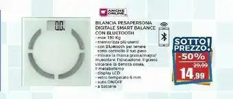 Bilancia Pesapersona Digitale Smart Balance Con Bluetooth