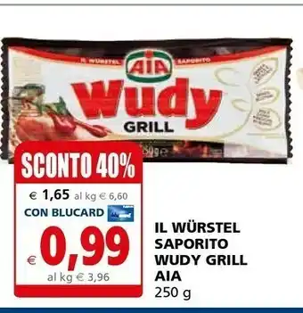 Il Gigante Aia Wudy Grill Puro Suino 250 G(ml) offerta