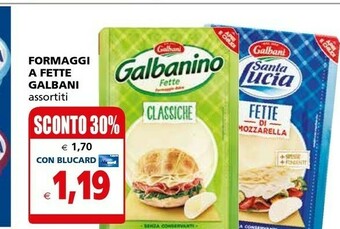 Il Gigante Galbani Formaggini offerta