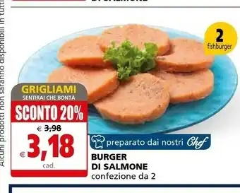 Il Gigante Il Gigante Burger Di Salmone offerta