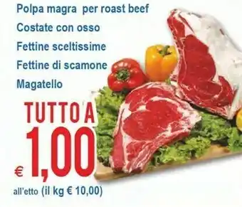 MD Discount Polpa Magra Per Roast Beef Bovino Adulto offerta