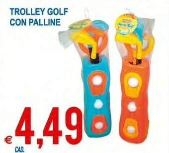 MD Discount Trolley Golf Con Palline offerta