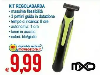 MD Discount MXD Kit Regolabarba offerta