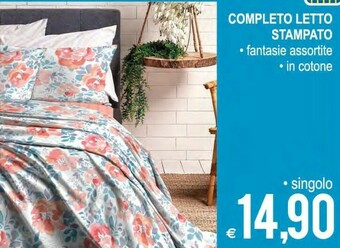 MD Discount Completo Letto Stampato Singolo offerta
