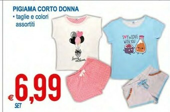 MD Discount Pigiama Corto Donna offerta