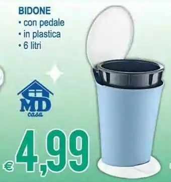 MD Discount Bidone Con Pedale offerta
