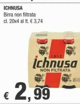 Crai Ichnusa Birra offerta