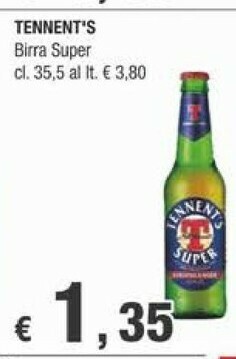 Crai Tennent's Birra offerta
