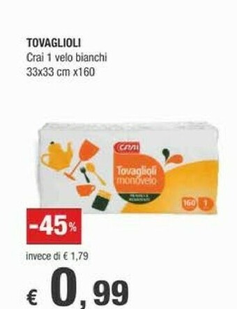 Crai Tovaglioli offerta