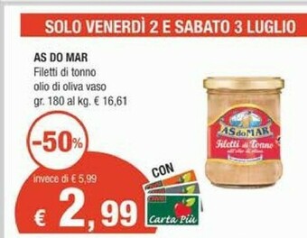 Crai Asdomar Tonno offerta